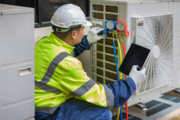 Professional Hvac technician working in North Judson, IN